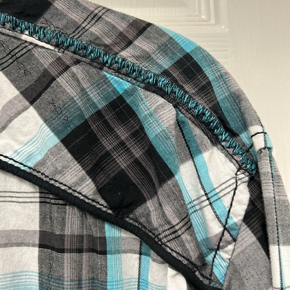 Buckle Black Athletic Fit Men Button Down Shirt Pockets Western Rodeo Casual XXL - Picture 3 of 13